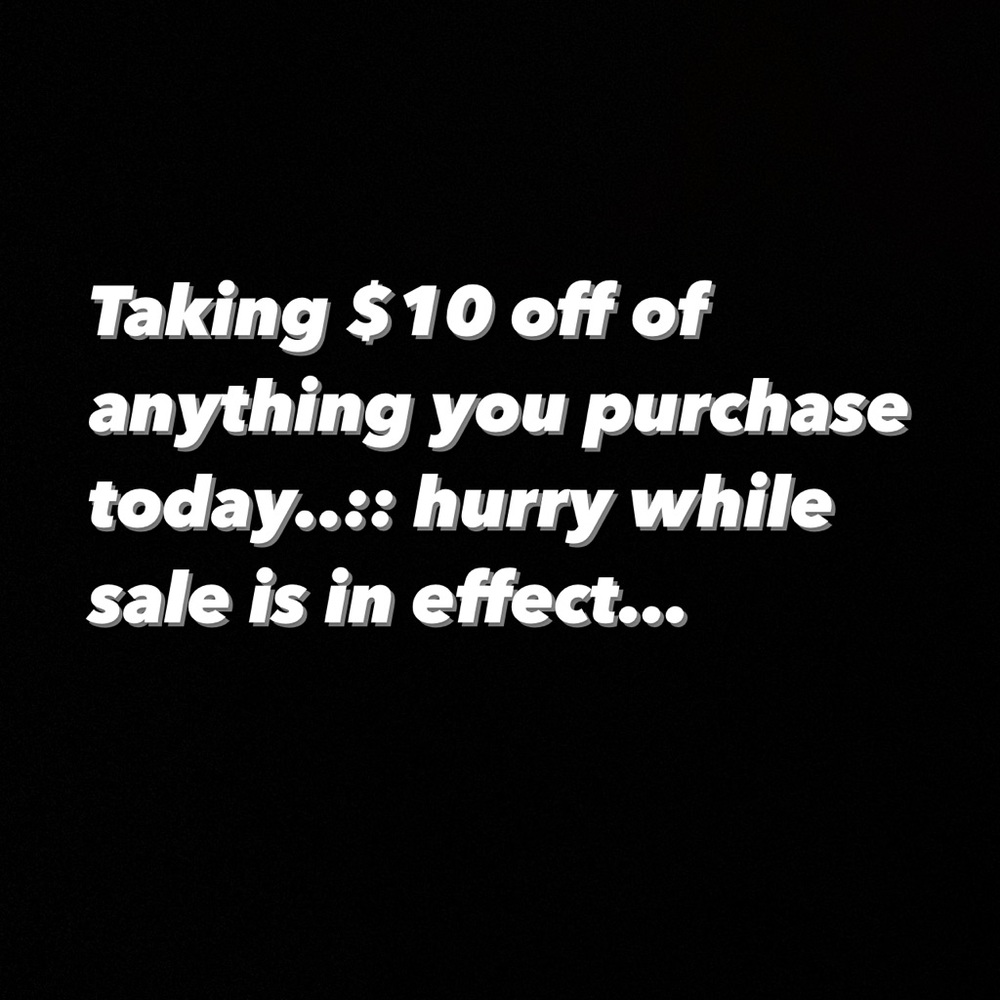 Everything must go